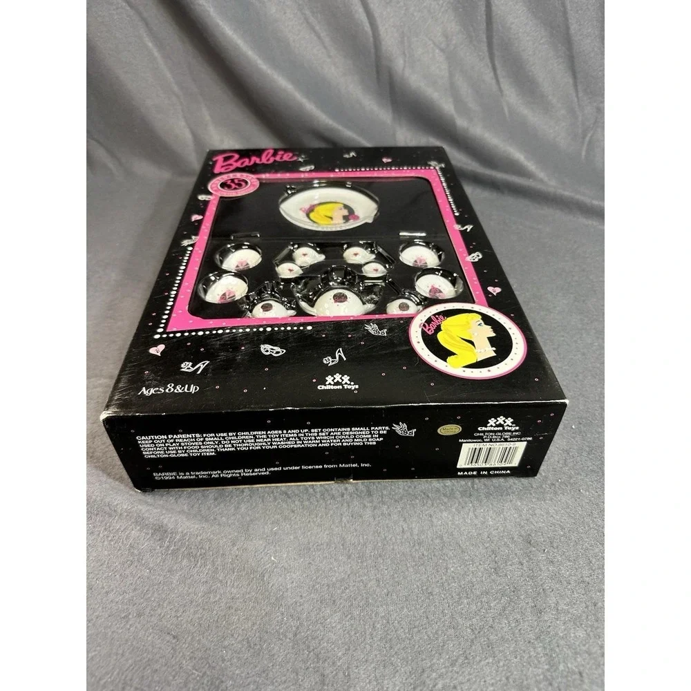 Vintage Barbie 35th Anniversary Limited Edition Tea Set Collector Display Mattel